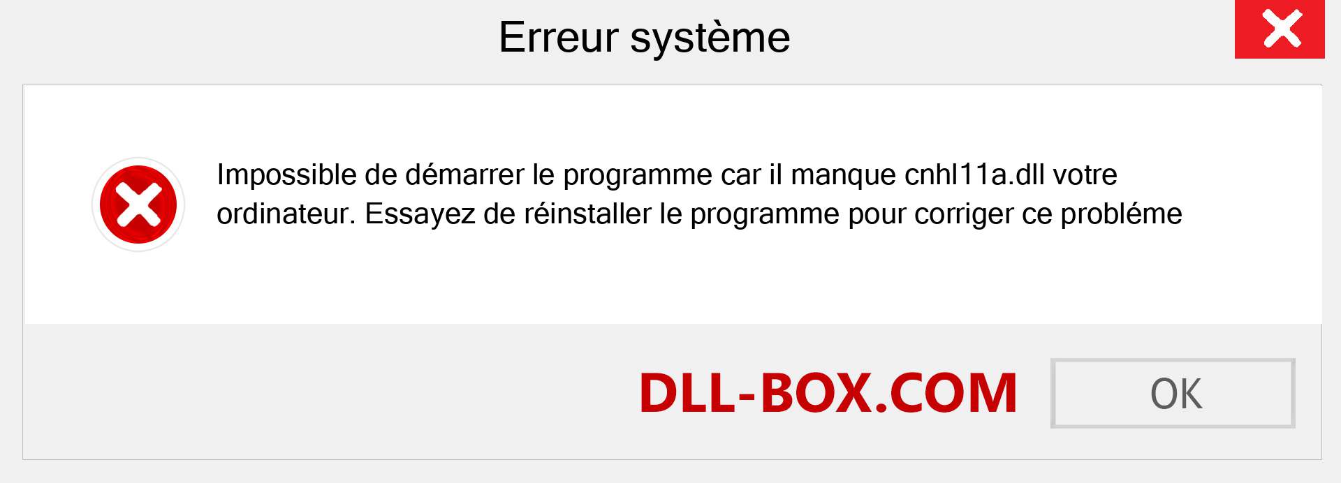 Le fichier cnhl11a.dll est manquant ?. Télécharger pour Windows 7, 8, 10 - Correction de l'erreur manquante cnhl11a dll sur Windows, photos, images