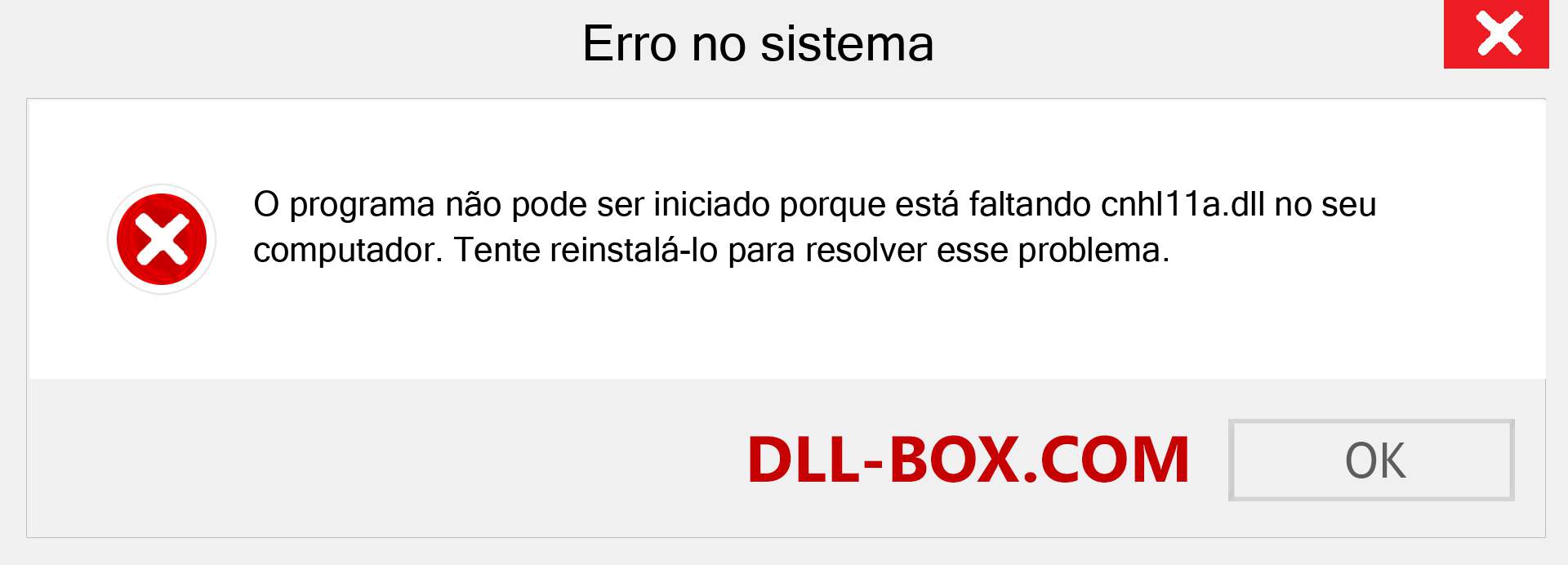 Arquivo cnhl11a.dll ausente ?. Download para Windows 7, 8, 10 - Correção de erro ausente cnhl11a dll no Windows, fotos, imagens